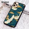Krajews Japanese Cranes Art Phone Case Cover For iPhone 14 5 SE 6s 7 8 Plus X XR XS 11 12 13 Pro Max Samsung Galaxy S21 S22ultra