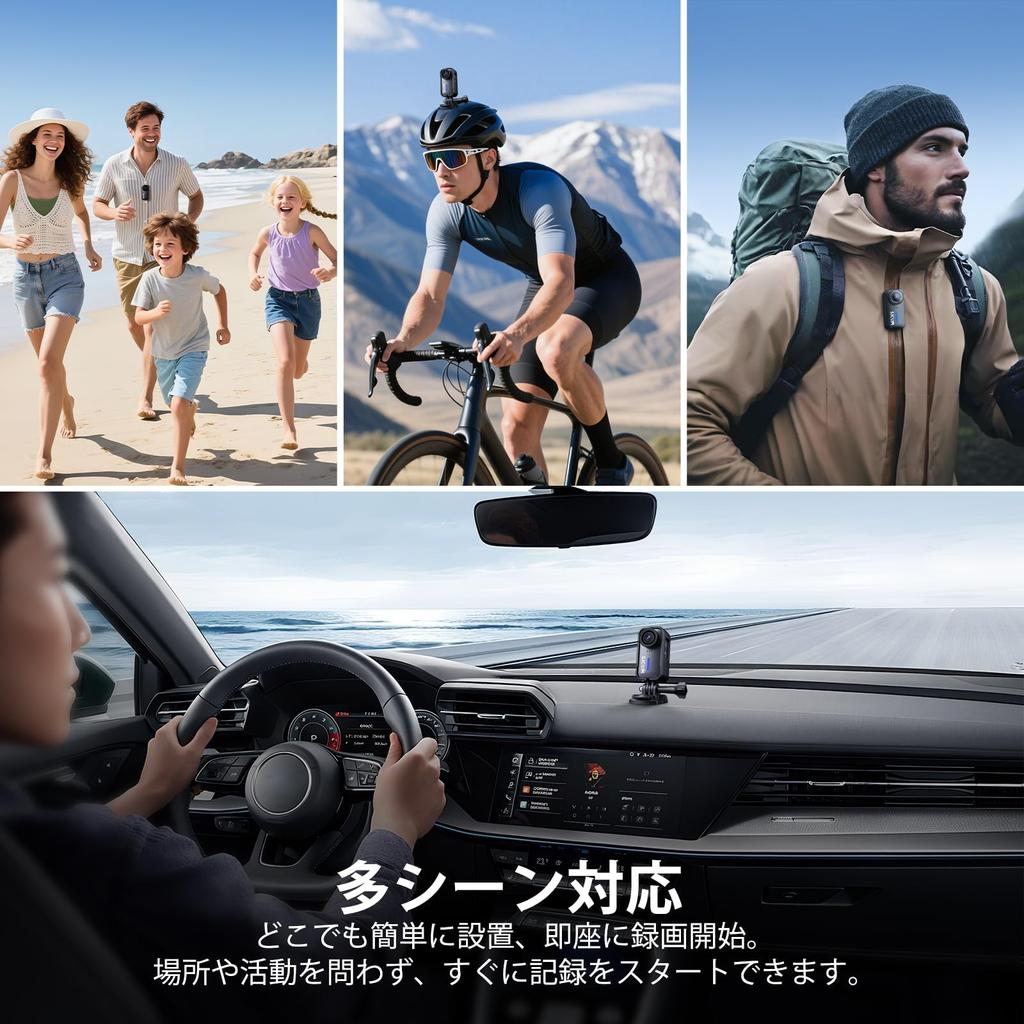 SJCAM C110 Карманная Нательная Камера 4K Непрерывная Съемка Экшн-Камера для Влогинга Изображение 8-кратный Зум 30м Водонепроницаемая Носимая Камера Объектив Для и Повседневной Жизни