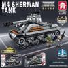 LeYi M4 Sherman Tank WWII Building Blocks Set, Boys Toy, Free Shipping