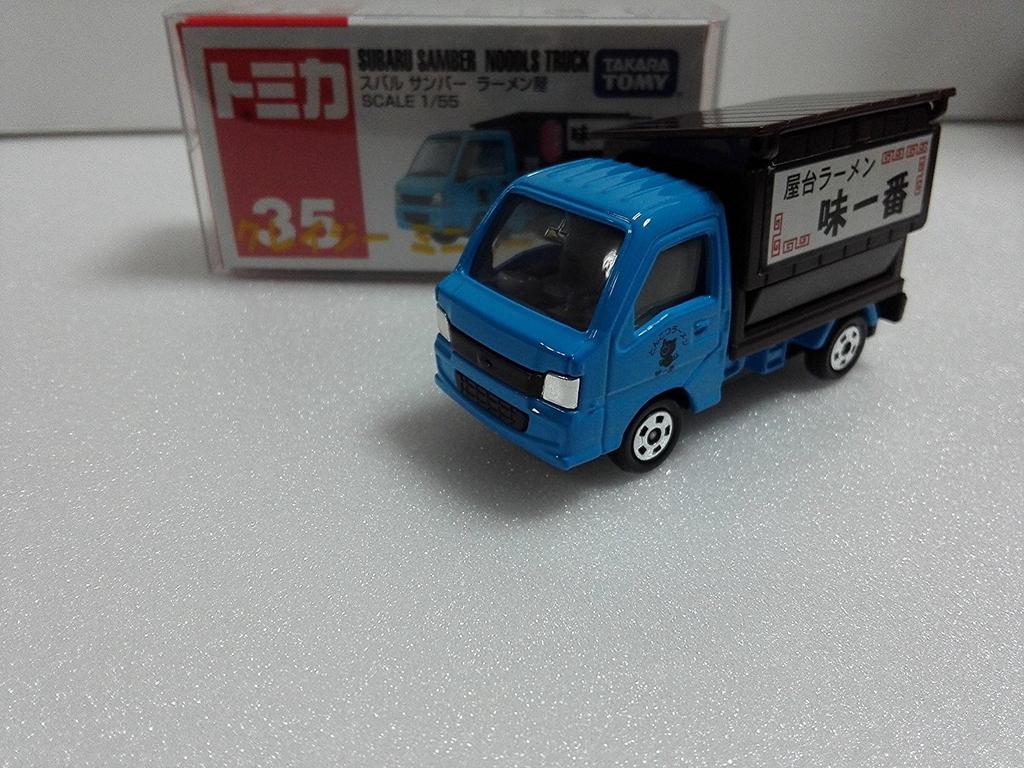 Out of Print Tomica 35 Subaru Sambar Ramen Shop Crazy Miniature Car Circle with Case CMC No.