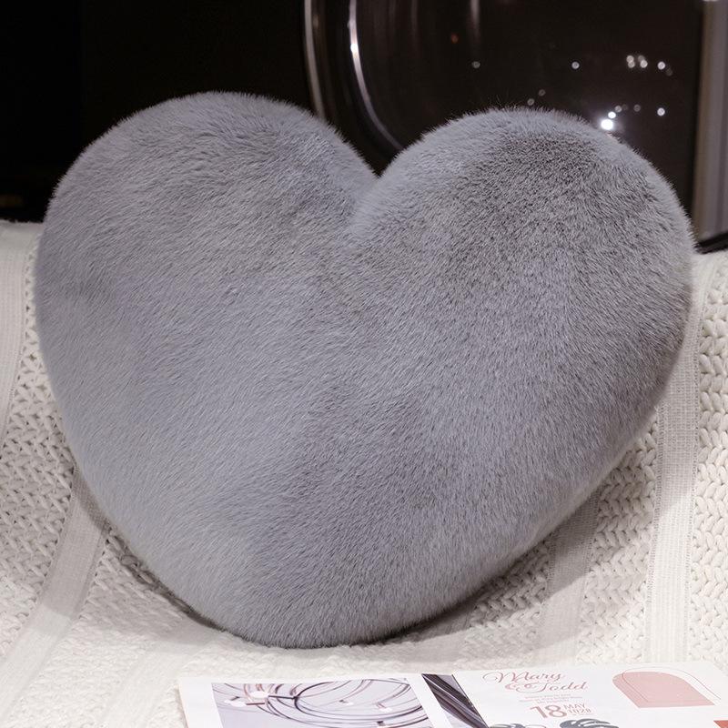 Small Fresh Love Throw Pillow Plush Toy Heart-Shaped Doll Home Living Room Pillow Girls Bag Keychain Pendant