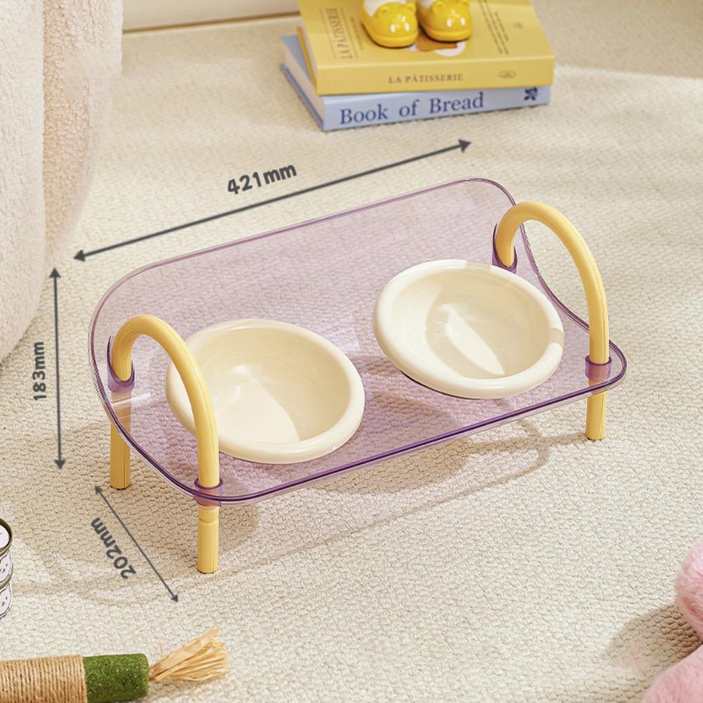 Anti-flip Pet High Footed Bowl Non-Slip Elevated Pet Feeder Bowl Dog Accessories