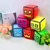 Geometry Dash Cube Plush Toys Small Pillow Stuffed Plushie Doll Square Pendant Game Cute Home Decor Children Birthday Gift