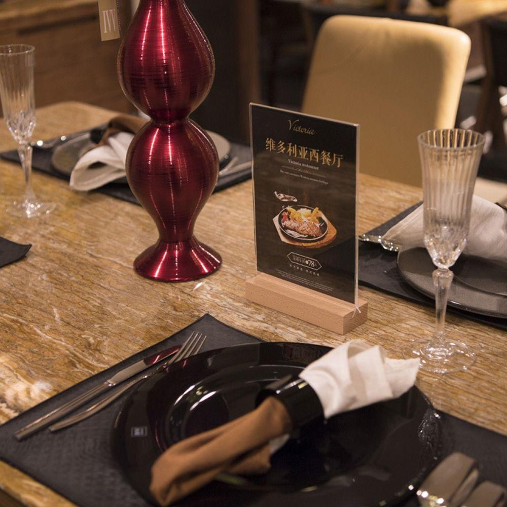 Двусторонняя подставка для меню A4/A5/A6, рамка для карточек, настольный держатель для вывесок, ресторан