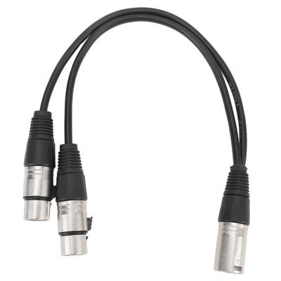 Кабель XLR папа - двойной XLR мама Кабель-разветвитель XLR Y Двойной XLR мама - XLR папа Микрофонный Y-комбинатор