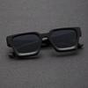 1PC Unisex Plastic Fashion Square Frame Sunglasses For Street Photography And Beach Trips Driving Accessories