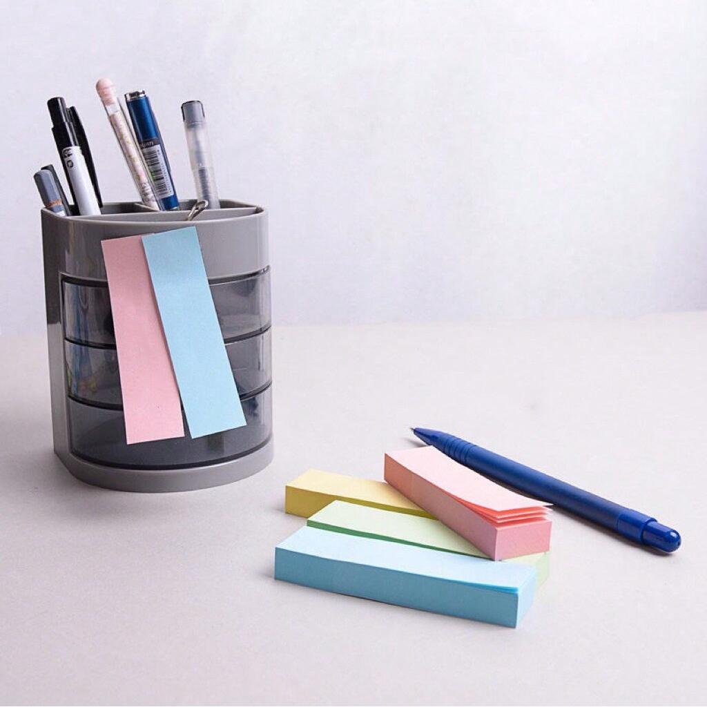 400 листов/упаковка Маленький прямоугольник Разноцветный Клейкий блокнот, Записка для студентов, дома, школы, офиса