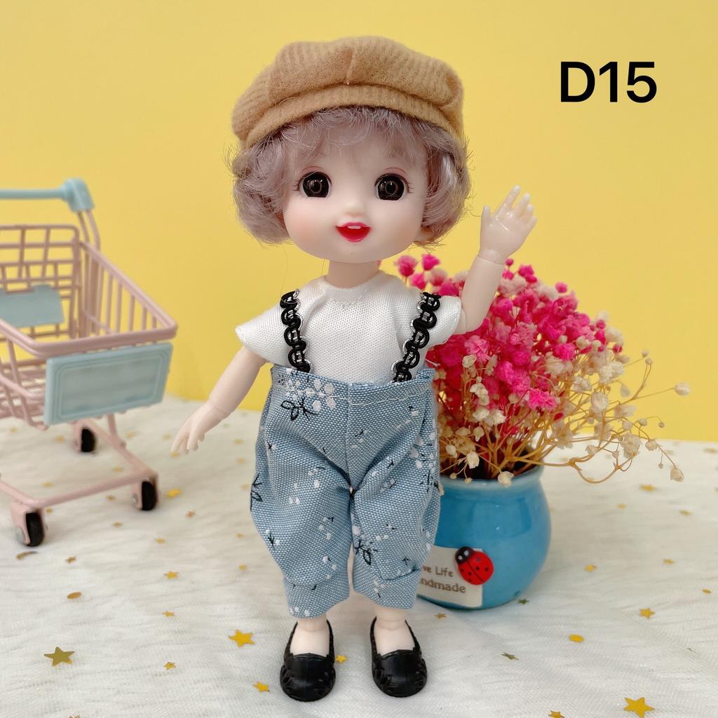 Мини-подвижная кукла 17 см, игрушка для девочек, 3D большие глаза, BJD, полная одежда принцессы, коллекция платьев, детская кукла в подарок