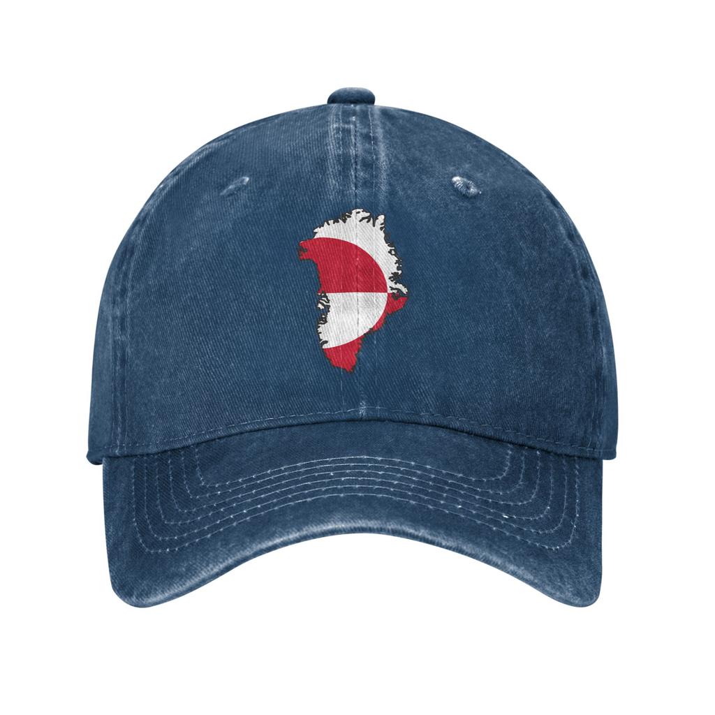 Flag Map Of Greenland Casual Baseball Cap Summer  Trucker Hat Wholesale Outdoor Sports Hip Hop Hats Unisex WomenBaseball Caps