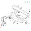 BMW E90 320Li Interior Door Handle Outer Cover, Left Side, Black (51419150335)