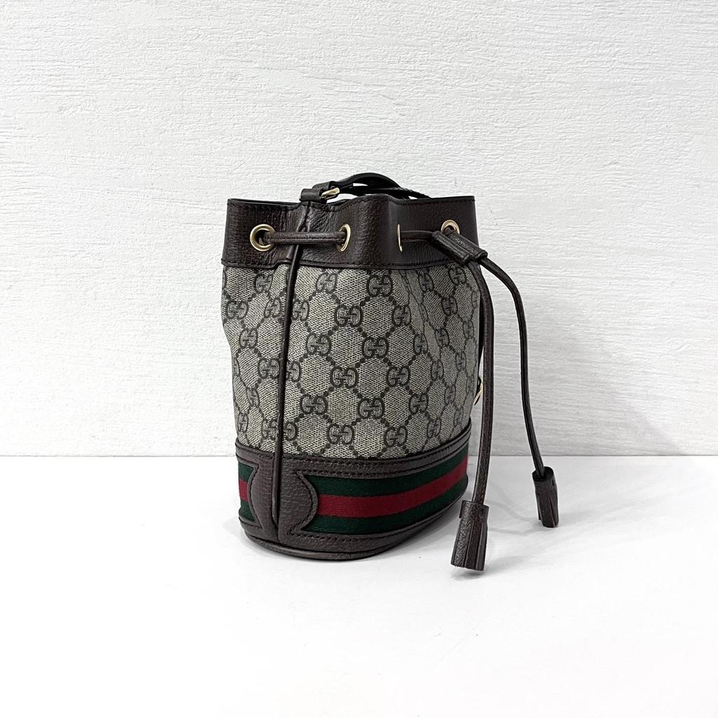 [Pre-Owned] Gucci Ophidia Mini Bucket Bag 'Beige/Ebony' - Very Good #J53HBC