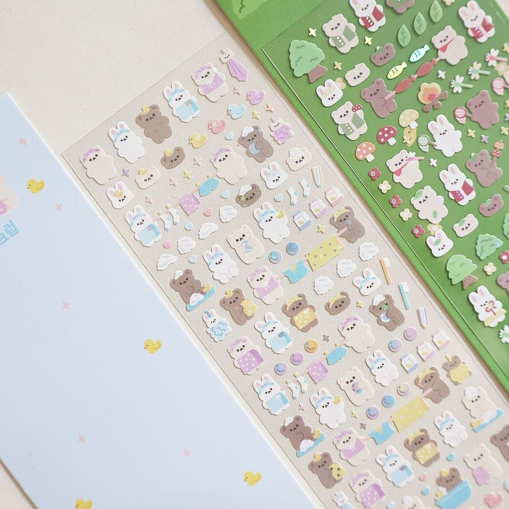 Корейский популярный ПЭТ горячий серебряный лазер DIY Goo Card Декоративные наклейки из материала