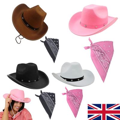 Ковбойская шляпа в стиле вестерн с пятиконечной звездой и заклепками, карнавальная рыцарская шляпа