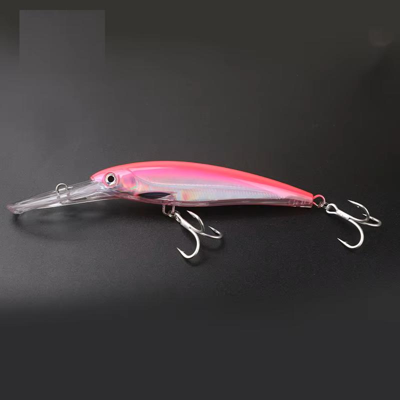 Aotuo Hot Selling 22.5cm 80g Deep Diving Minnow Lure ABS Hard Artificial Bait for Mackerel Trolling