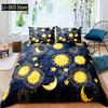 Пододеяльник Mandala Yellow Sun Moon Bohemian Exotic Twin Комплект постельного белья для подростков из полиэстера Double Queen King Покрывало для пододеяльника