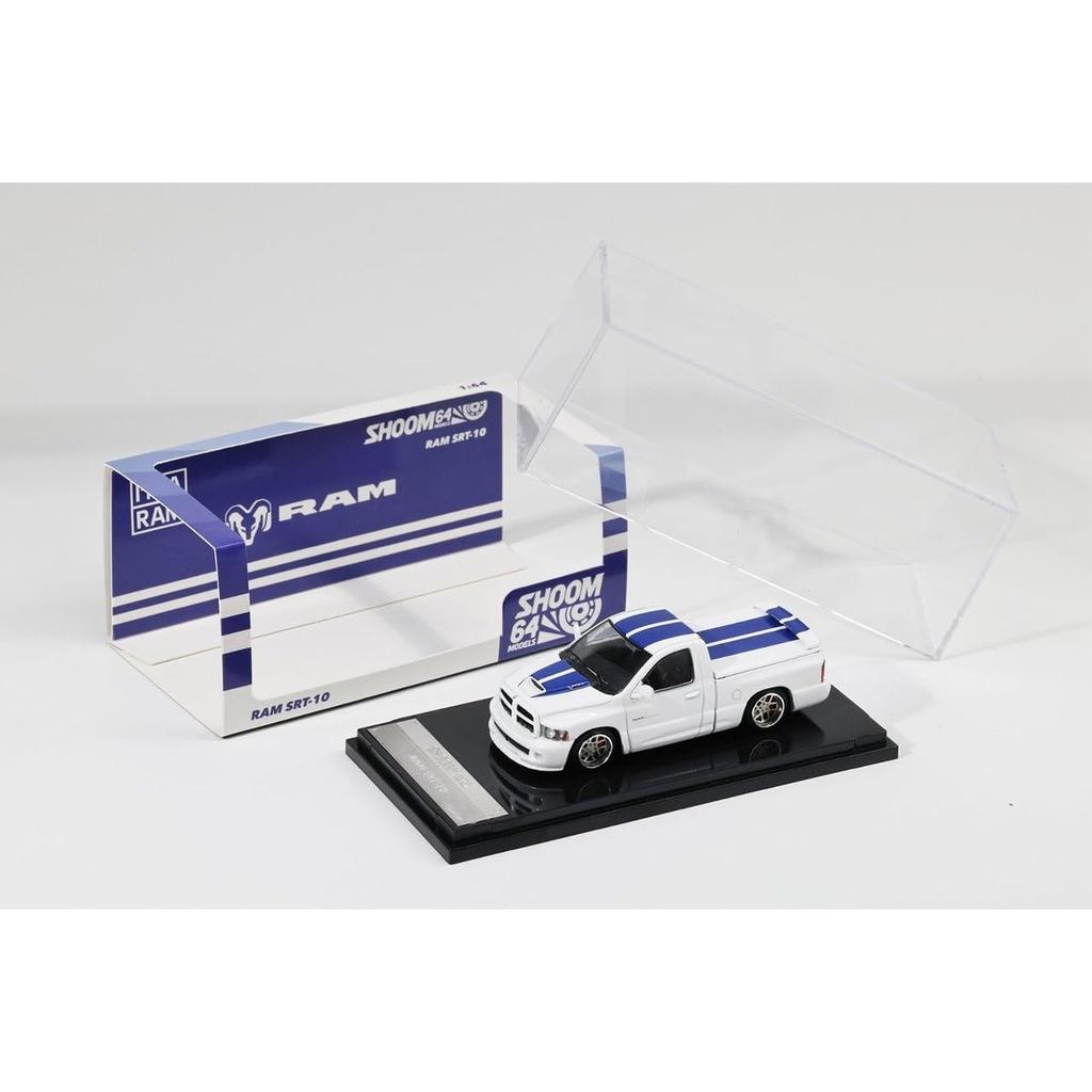 SHOOM64 MODEL 1/64 Dodge RAM SRT-10 White Completed Miniature Toy Car SHOOM-103-005