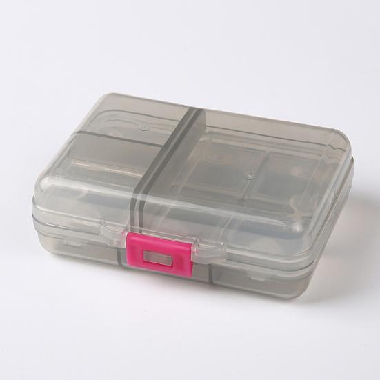 Коробка для таблеток многоразовая, устойчивая к трещинам, разделенная на влагостойкие классифицированные таблетки, прозрачная двухслойная с крышкой, аптечка для путешествий