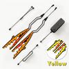 Motorcycle Helmet Light Strip Yellow LED Night Signal Light Stripe Glowing  Bars
