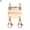 Multi Necklace Layering Clasp Magnetic Women Golden Silver Color Necklace Separator Multiple