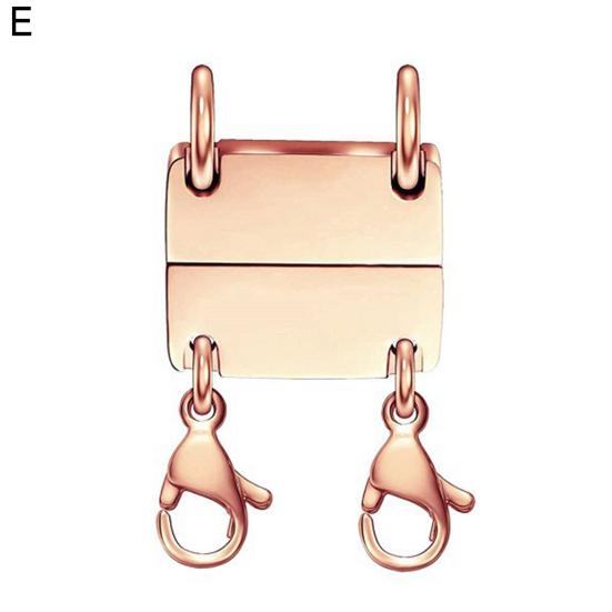 Многослойная застежка для ожерелья, магнитный разделитель для ожерелья, женский, золотистого и серебристого цвета, для нескольких ювелирных изделий, застежка для многослойного ожерелья