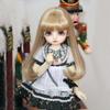 Аксессуары для париков для кукол BJD/SD 1/6, темно-коричневый длинный кудрявый парик с челкой, детский подарок, парик для куклы Лолита