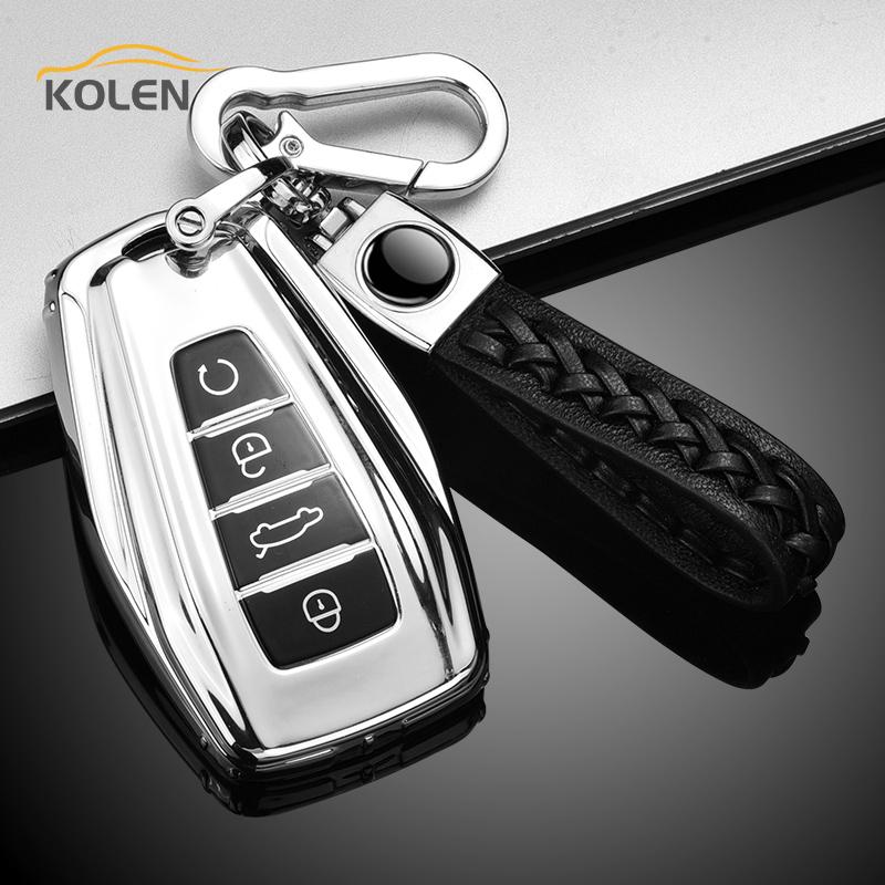 TPU Car Remote Key Case Cover For Geely Coolray Atlas Boyue NL3 Emgrand X7 EX7 GT GC9 Borui SUV Protected Shell Fob Accessories