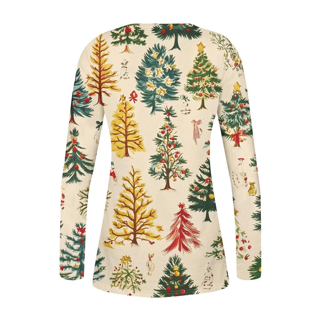 Рубашки с длинным рукавом для женщин, осенняя мода, нарядные повседневные блузки, модные плиссированные туники, топы для леггинсов, Рождество