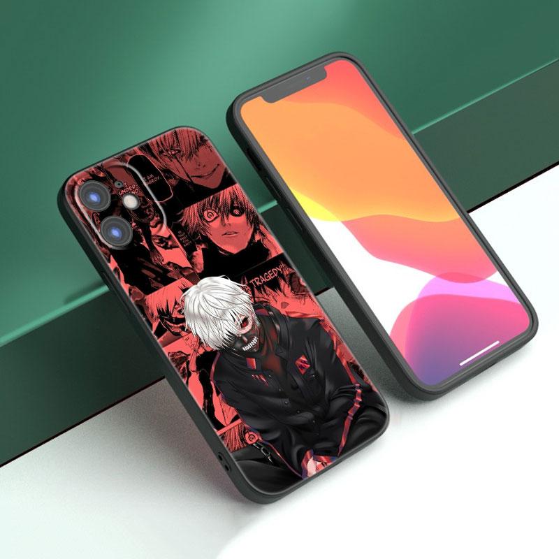 Чехол для телефона с изображением аниме «Токийский гуль» для Apple iPhone 14 13 12 Mini 11 Pro Max 7 8 XR X XS 7 8 Plus SE 2020 2022, черный мягкий чехол