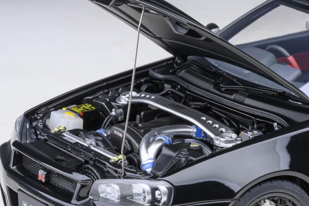 AUTOart Nismo R34 Black Pearl Finished Product 1/18 GT-R Z-tune