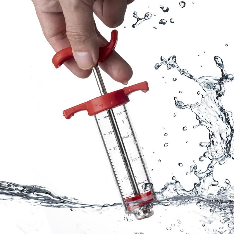 LMETJMA шприц для мяса с 3 иглами для маринада для гриля барбекю инжектор комплект для инжекторов для маринада ароматизатор JT104