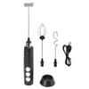 Electric Tumbler Stirrer Rechargeable Handheld Mini Foam Maker for Coffee Egg Hot Chocolate Black