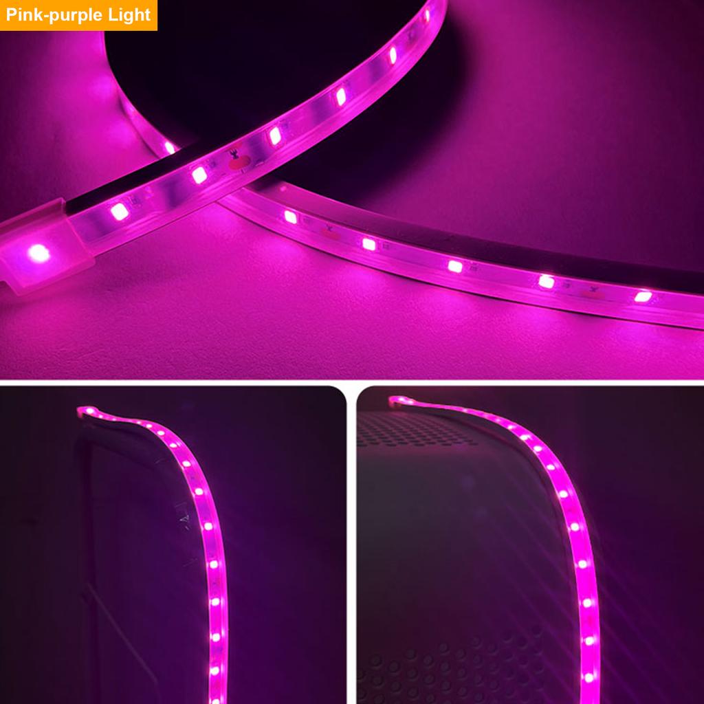 LED Growth Light Strips for Indoor Plants Pink-purple LEDs Grow Lamp for Hydroponics Succulent
