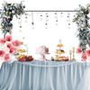 Over The Table Rod Stand with Clamps Adjustable 48"x98" Width Table Arch Stand Hanging for Decoration Wedding Birthday Christmas