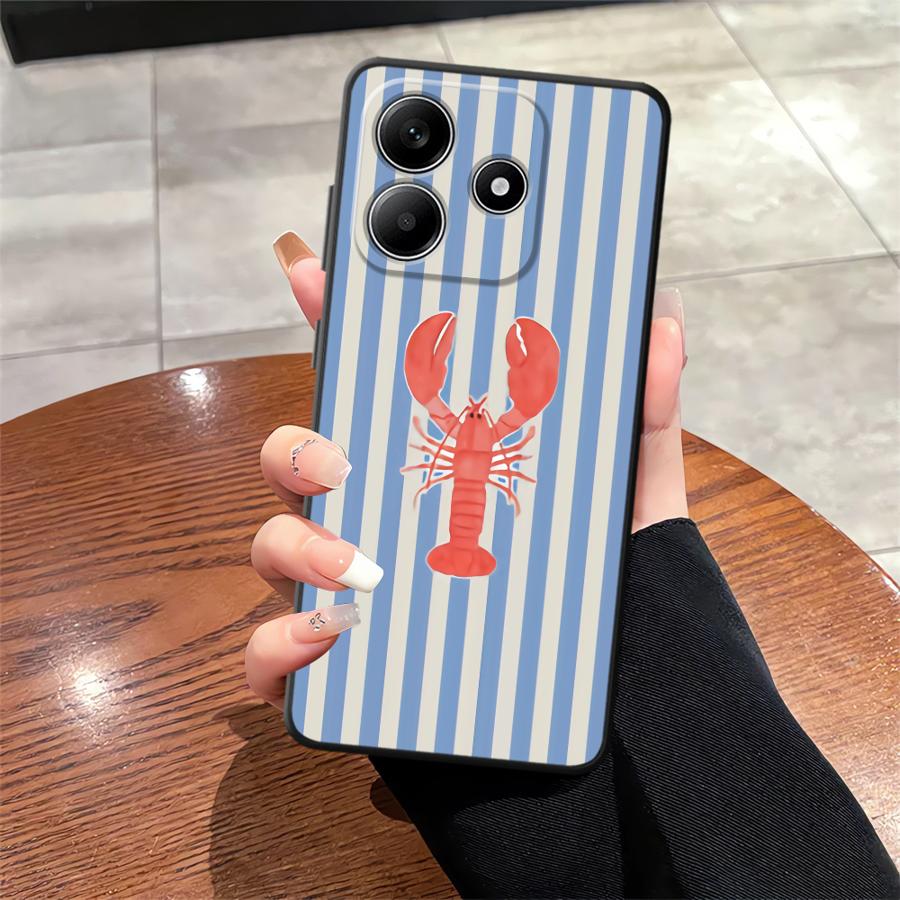 Морские Животные Мягкий Чехол-Крышка для Телефона для Xiaomi Redmi Note 11 13 12 Pro Plus 10S 12S 10 9 8 Pro 9s 11S