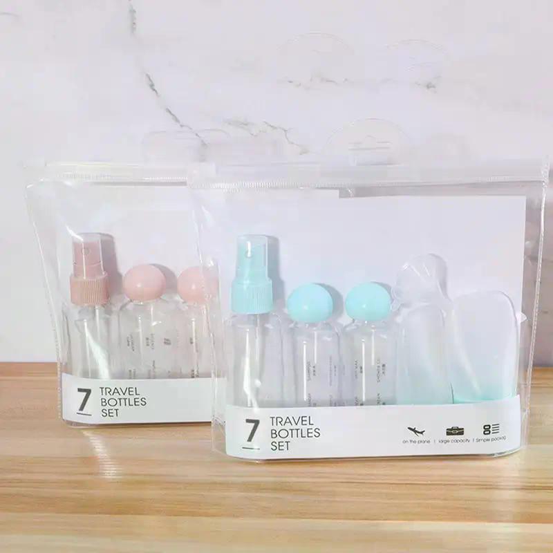 Travel Size Multi-piece Skincare Set Portable Containers Cosmetic Skincare Liquid Toiletries Bottle