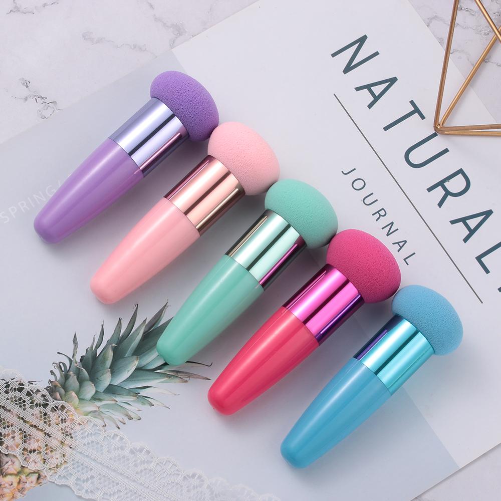 Новые makeup кисти с грибовидной головкой, пуховки, косметические губки для макияжа с ручкой, модные профессиональные инструменты для макияжа для женщин