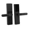 6V Smart Door Lock WIFI Zinc Alloy Black for Tuya APP Password Fingerprint Combination Lock for