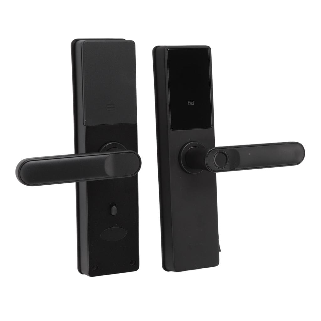 6V Smart Door Lock WIFI Zinc Alloy Black for Tuya APP Password Fingerprint Combination Lock for