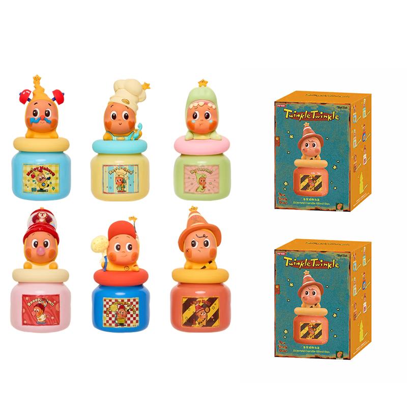 New POP MART 123! Star People Collection Scented Candle Blind Box Products Single Mystery Box/Full Box 6 Pcs PPMT-2504-0018