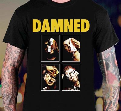 New Popular The Damned Hip Hop Tee Cotton Black Unisex Shirt