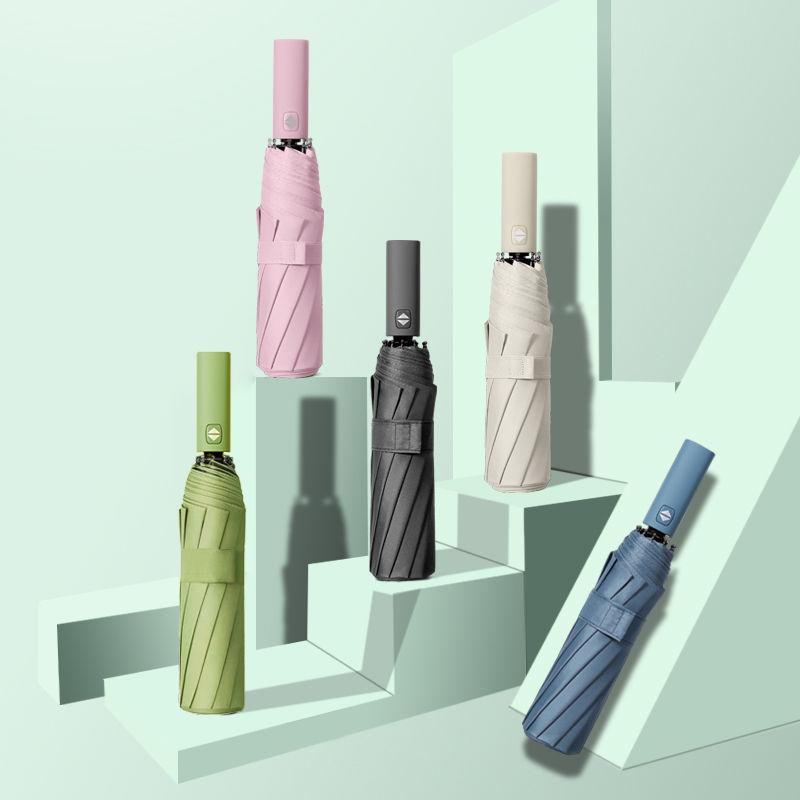 12 спиц Моранди Полностью автоматический зонт Черный клей Солнцезащитный зонт от солнца Плюс Оптовая продажа зонтов от солнца