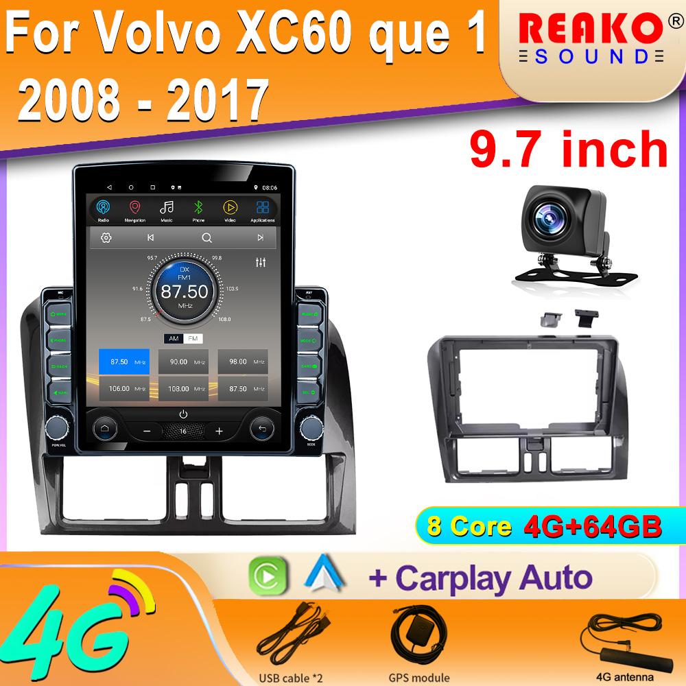 9,7-дюймовый вертикальный экран Tesla автомобильное радио для Volvo XC60 que 1 2008 - 2017 GPS навигация мультимедиа видеоплеер Carplay 2din