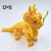 3D-печатная фигурка дракона, реквизит для фотосъемки, реалистичная, яркая, цветная, мини-статуя дракона, игрушка-фиджет для взрослых и детей