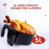 1350W  5L Multifunction Air Fryer Touch Control Chicken Oil Free Air Fryer Health Fryer Cooker Electric Deep Airfryer
