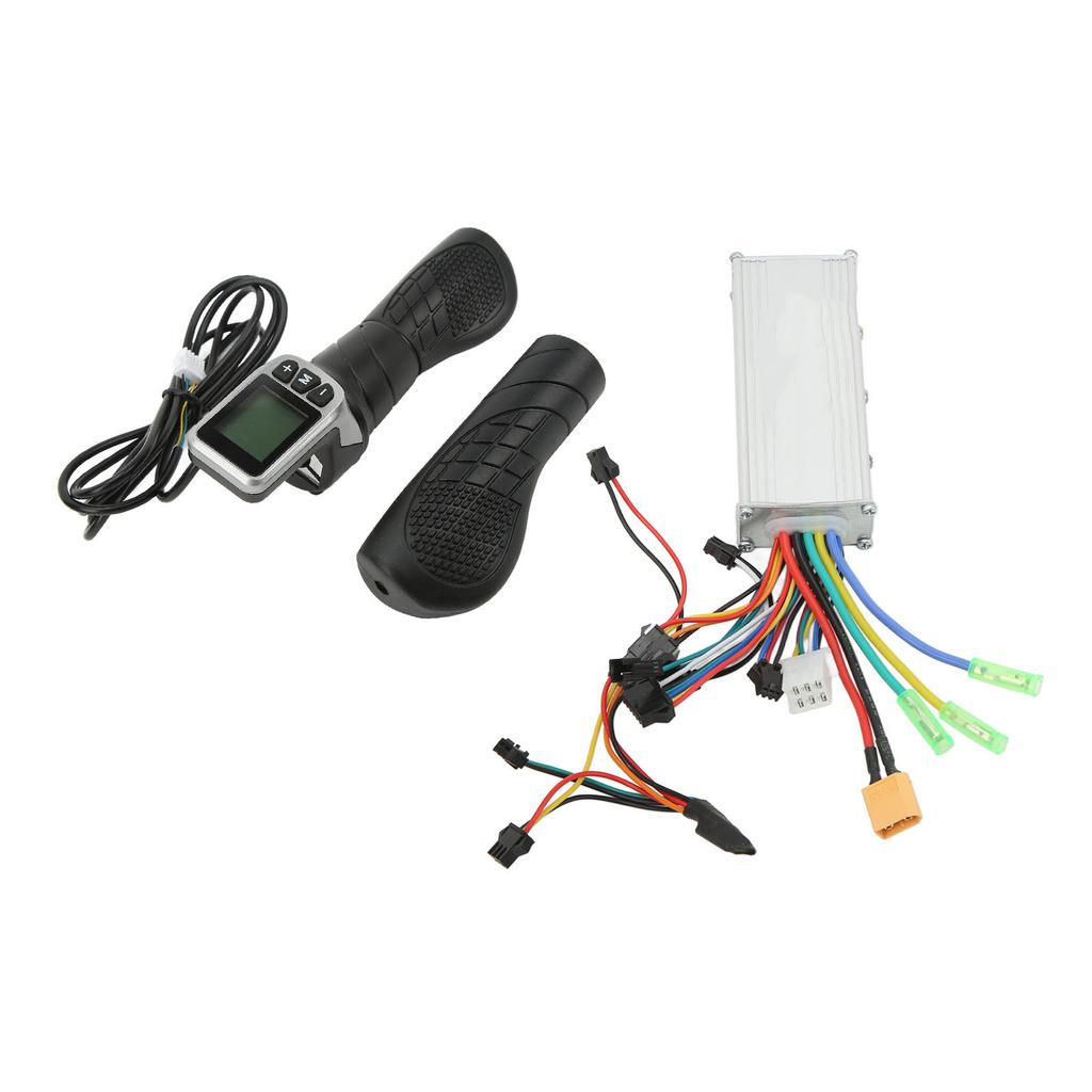 36V 48V 500W Controller LCD Display Bike Brushless Controller with Half Handlebar Grip for Electric