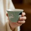 Japanese-style Creative Hand-painted Puppy Owner Tea Cup, High-end Pastel Color Warm Room Gongfu Tea Set Tea Drinking Mug