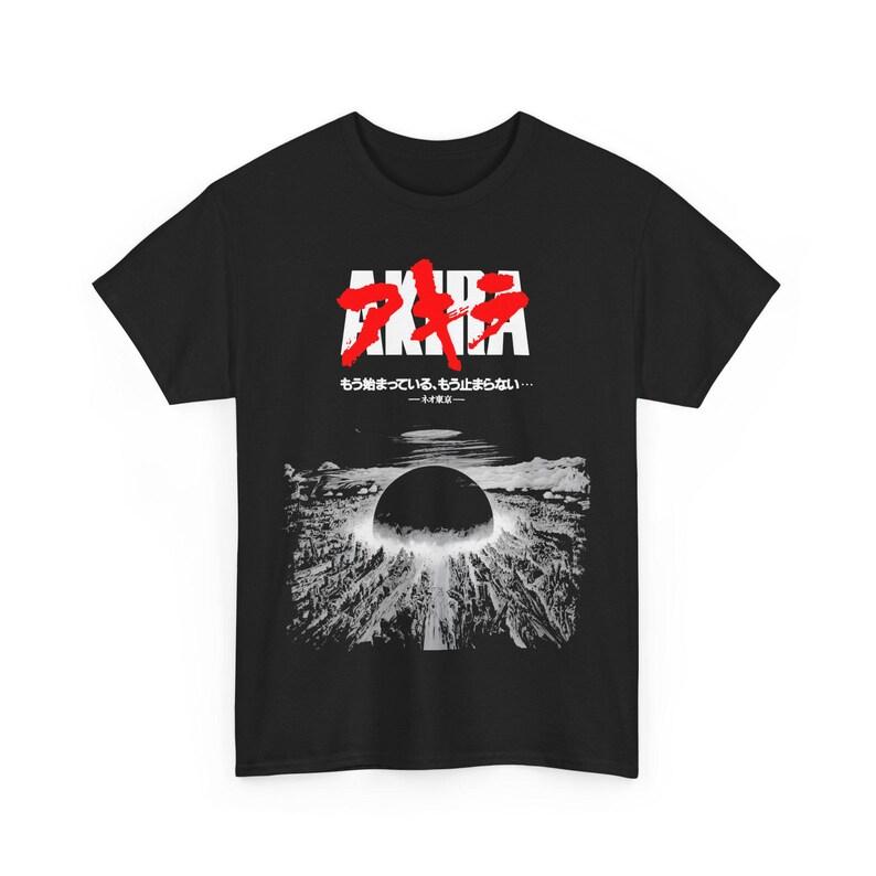 Japan Classic Anime Science Fiction Akira Graphic Print Cotton T-Shirt Men Women Loose Oversize Top Streetwear Hip Hop Harajuku Fashion Summer New Tee
