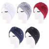 Pleated Headwear Bonnet Head Wrap Muslim Turban Hat Sleep Cap Indian Inner Hijabs