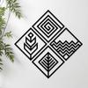 Pre-Laminated Pine Wood Abstract Line Wall Art | Laser Cut Precision | For Home Décor | For Gifting (Set of 4)
