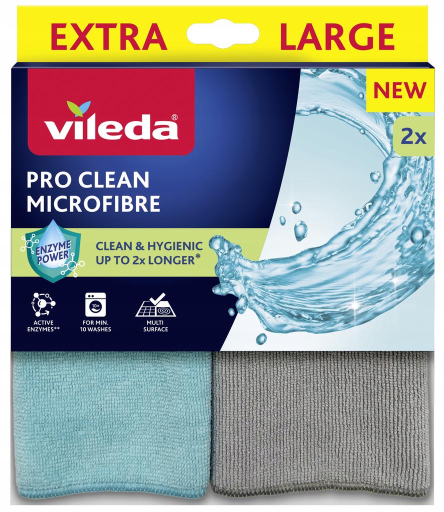 Ściereczka Z Mikrofibry Z Enzymami Vileda Pro Clean 2 Szt.